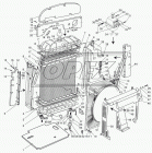 70У-1301169 Прокладка (РТИ) прямоуг. 150х482; 28отв.ф8, бачка радиатора/верх,низ/; (резина) Силикон